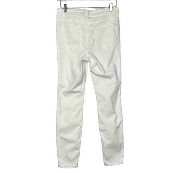 Athleta Jeans Size 6 White Denim Sculptek Skinny Cotton Stretch Blend High Rise - Picture 3 of 14